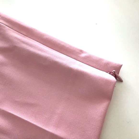 St John Modern Stretch Pants Pink Lightweight Tropical Wool Zip Ankle Small - Picture 5 of 7